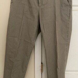 Norma Kamali Gray Chinos with Straight Leg Design
